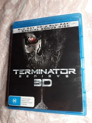 TERMINATOR. GENISYS. 3D bluray + Bluray + Bonus Bluray  Disc.Like New.Region B - Image 1 of 4