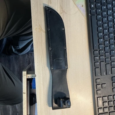 Funda de cuero negra tamaño completo Kabar 1211S envío gratuito desde Texas Foto 1 de 4