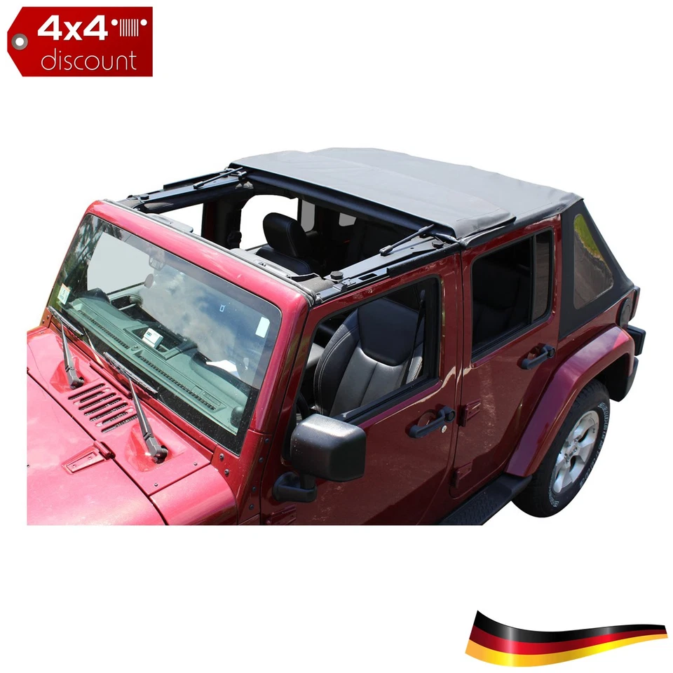 Bâche sans cadre Diamant noir Jeep Wrangler JK 2007+ - Photo 1/1