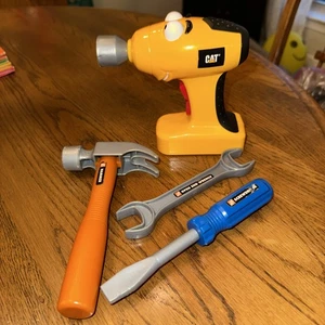 Taladro de juguete CAT Construction Buddy probado también HD llave de martillo destornillador - Imagen 1 de 3