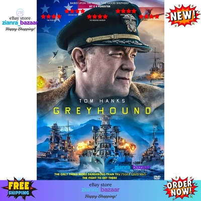 Greyhound (WW2) 2020 DVD Region Free New Sealed Tom Hanks Free Shipping - Image 1 of 2