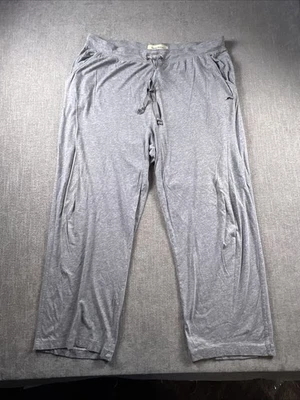 Tommy Bahama Lounge Pants Women’s XL Relaxed Pockets Drawstring Gray Logo Wide L - Image 1 of 4