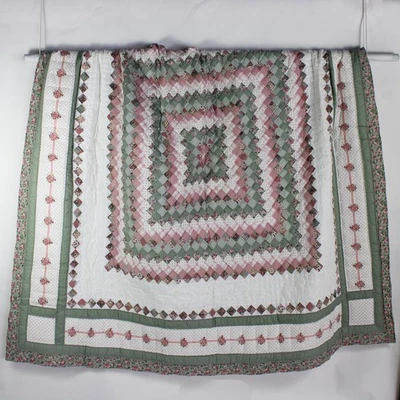 Sunham New Traditions Rose Garland Cotton Face Full Queen Quilt 86" x 86" - Image 1 of 4