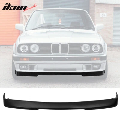 Fits 84-92 BMW E30 3-Series RG Style Front Bumper Lip Spoiler Unpainted - PU - Imagem 1 de 4