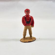 Vintage Barclay Cast Lead Figure Little Boy Red Shirt Hat 1.75" Dimestore Toy