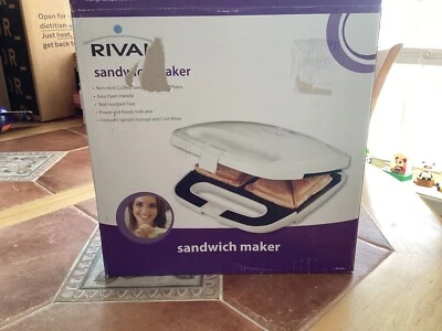 Sandwichera Rival - Platos de cocina antiadherentes blancos Foto 1 de 3