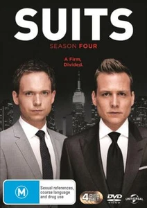 Suits : Season 4 (DVD, 2014) BRAND NEW AND SEALED REGION 4 - Picture 1 of 1