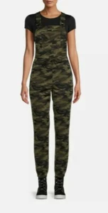 No Boundaries Juniors' Suspender Overall Jogger Jumpsuit NEW Select Size - Picture 1 of 5