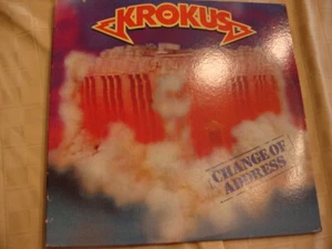 KROKUS change of address, nm stereo lp ARISTA 1986 original inner sleeve - Picture 1 of 3