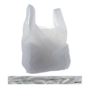 More details for biodegradable polythene vest carrier bags various quantities and sizes