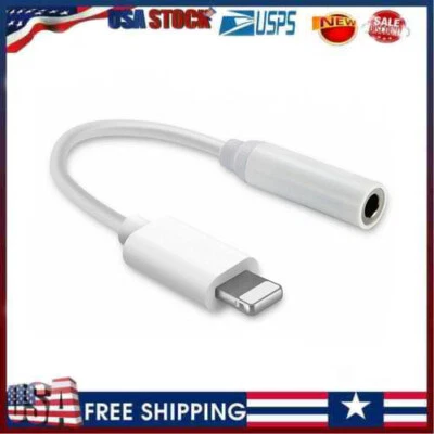 For Apple iPhone Headphone Adapter Jack 3.5mm Aux Cord Dongle - Image 1 of 4