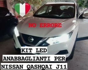 Set LED Beam for Nissan Qashqai J11 H11 6000K Canbus 12000 Lumen 60W - Picture 1 of 4