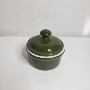 Hall Mini Keramiktopf mit Deckel grün Made in USA - Bild 1 von 8