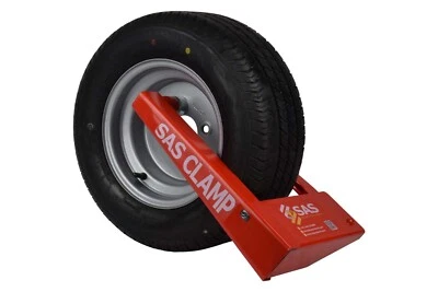 New SAS HD4 Trailer Wheel Clamp For Floatation Tyres - 20.5 x 8-10 or 205/65D10 - Image 1 of 4