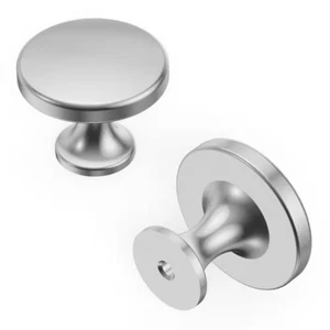 Forge 1-3/8 In. Classic Chrome round Knob for Kitchen, Bathroom Cabinets, Drawer - Picture 1 of 12