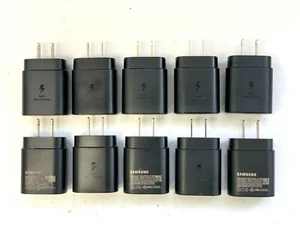 Genuine Samsung 25W Charger USB Type C Wall Plug EP-TA800 Note 10 S20 LOT of 10 - Picture 1 of 4