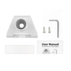 For StarLink Gen 3 Pipe Adapter Plastic Adapter Bracket Mount Easy to Install - Picture 1 of 7