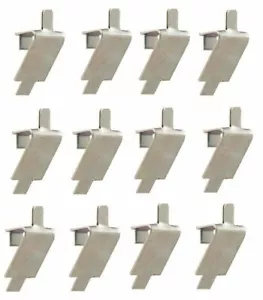 12 SOPORTE DE ESTANTE DE ZINC, CLIP PILASTER RANURA CUADRADA Bebida 403-077A VIC 5002250 - Imagen 1 de 3