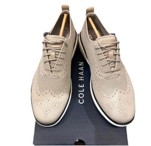 Men's OXFORD Cole Haan Grand Hurrion Stitchlite WINGTIP - GRAY / DOVE / PALOMA - Picture 1 of 8