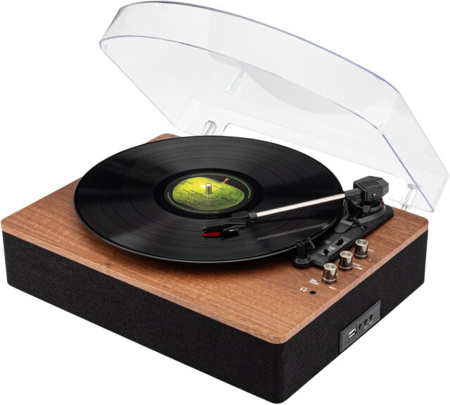 Reproductor de Vinilo Maleta con USB. Attache Verde GPO Retro