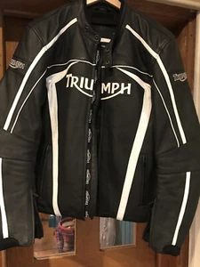 Triumph Motocycle Leather Riding Suits Motorbike Racing Sports Armor Suit CE - Picture 1 of 4