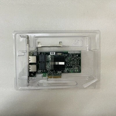 HP NC360T PCIe x4 INTEL PRO/1000 PT Dual Port Gigabit Network Card 412651-001 - Image 1 of 4