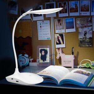 Flexible USB Rechargeable LED Touch Table Light Desk Lamp Reading Lamp 3 level