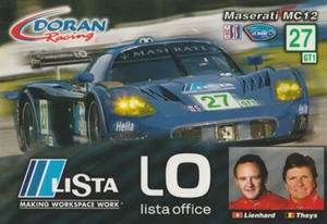 2007 Doran Racing Maserati MC12 GT1 IMSA ALMS Hero Card - Picture 1 of 2
