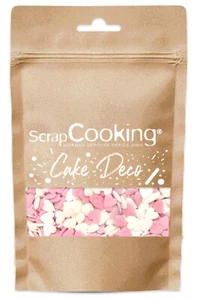 Pot Deco Sweets " Heart White/Pink " 50g - Picture 1 of 1