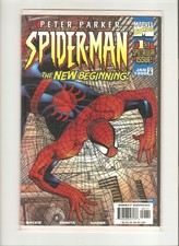 PETER PARKER SPIDER-MAN WRAPAROUND COVER MARVEL #1 JAN 1999 COMIC 9.4 NM