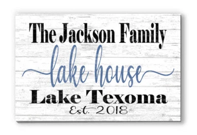 Customized Family Lake House Décor for New Home Couples Gift Idea - Image 1 of 3