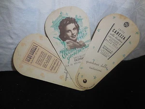Original 1940's paper fan advertising Eterna giovinezza Salsomaggiore-Italy#A72 - Picture 1 of 9