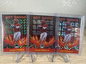 Vladimir Guerrero Jr 2022 Panini Mosaic Hot Sauce Base/SILVER/Green PRIZM - Picture 1 of 5