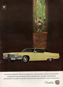 1969 Cadillac Coupe de Ville "Your First Weekend" Original Color Ad  - Picture 1 of 1