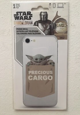 Star Wars The Mandalorian Phone Decal Precious Cargo Grogu Child Baby Yoda - Image 1 of 3