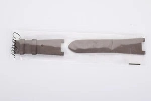 Correa de piel de becerro marrón Cartier KD4KZW05 22 mm nueva con etiquetas - Imagen 1 de 4