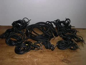 10 ASSORTED JACK PLUG LEADS GOOD CLEAN WORKING ORDER - Picture 1 of 6