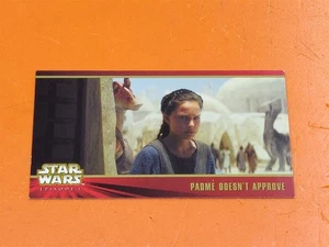 ⭐️⭐️⭐️⭐️⭐️ Topps Widevision Star Wars Episode 1 Padme genehmigt Karte nicht #35 - Bild 1 von 2