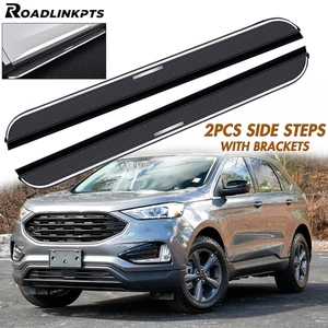 2PCS Fixed Side Steps Fit for Ford Edge 2015-2024 Running Boards Nerf Bars Rails - Picture 1 of 3