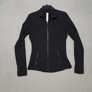Lululemon Define Jacket Womens Size 8 Black Long Sleeve Full Zipped Pockets - Picture 1 of 20