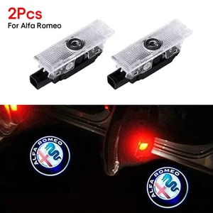 2x LED Car Door Light Courtesy Laser For Alfa Romeo Projector Shadow Puddle - Picture 1 of 4