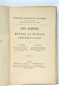 Les Aliénés devant la Justice dénonciation enfermement en prison 1901 - Picture 1 of 9