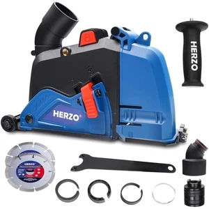 Absaughaube 125mm für Winkelschleifer Mauernutfräse Absaugung Staubsammler - Bild 1 von 2