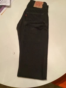 vintage levis 501 W30-L34 Black Jeans 100% Cotton Mexico Never Worn1 - Picture 1 of 5