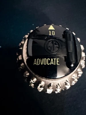 IBM Selectric Typewriter Golfball Element ADVOCATE 10 Typeface – Vintage USA - Image 1 of 3