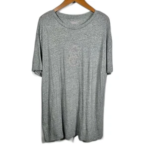 Victoria's Secret Grey Pajama Oversized T-Shirt Top Size Medium/Large Casual - Picture 1 of 14