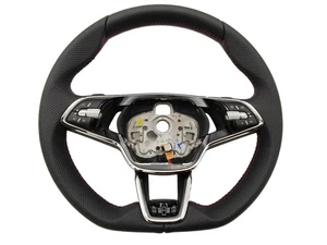 Skoda Karoq Octavia Kodiaq Superb Kamiq Lenkrad Rot 5E3419093CH 5E3959542AC - Bild 1 von 8