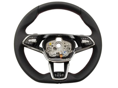 Skoda Karoq Octavia Kodiaq Superb Kamiq Lenkrad Rot 5E3419093CH 5E3959542AC - Bild 1 von 4