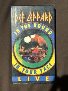 Def Leppard – Live In The Round, In Your Face RARE Out Of Print VHS ‘89 - Picture 1 of 7