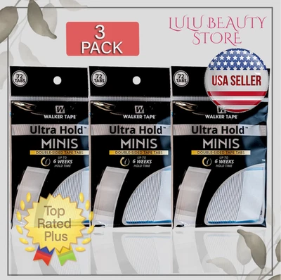 Walker Ultra Hold Tape Mini 216 pestañas cinta de doble cara para peluca, toupee, peluca Foto 1 de 4